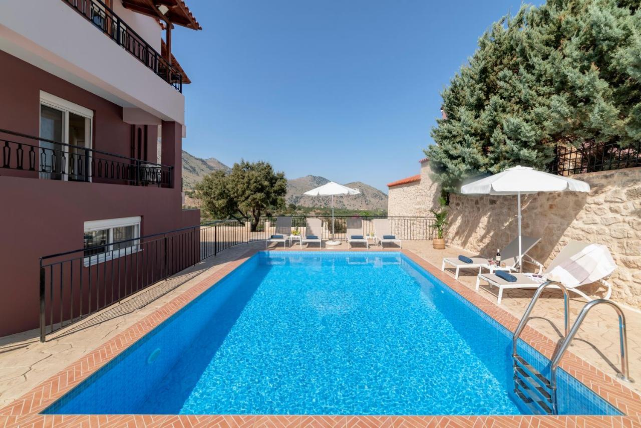 Villa Kermes Heated Pool Kournás Exterior foto