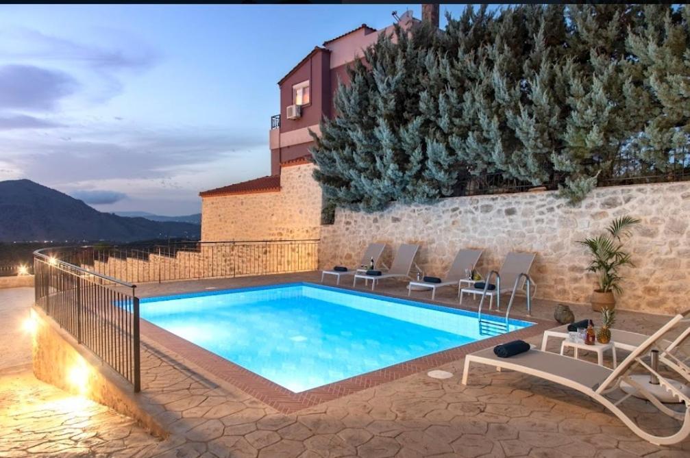 Villa Kermes Heated Pool Kournás Exterior foto